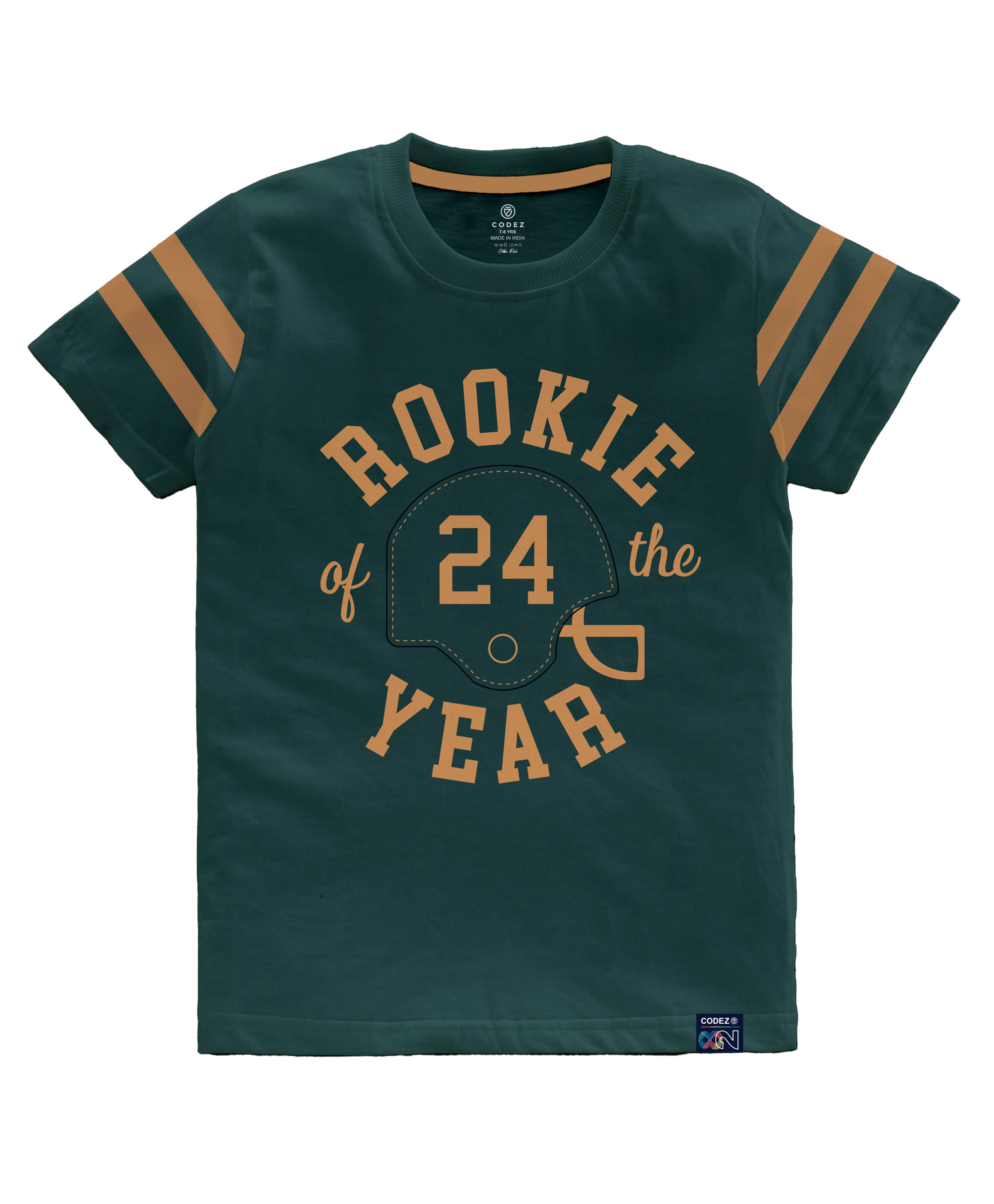     			CODEZ Pack of 1 Boys Cotton Blend T-Shirt ( Green )