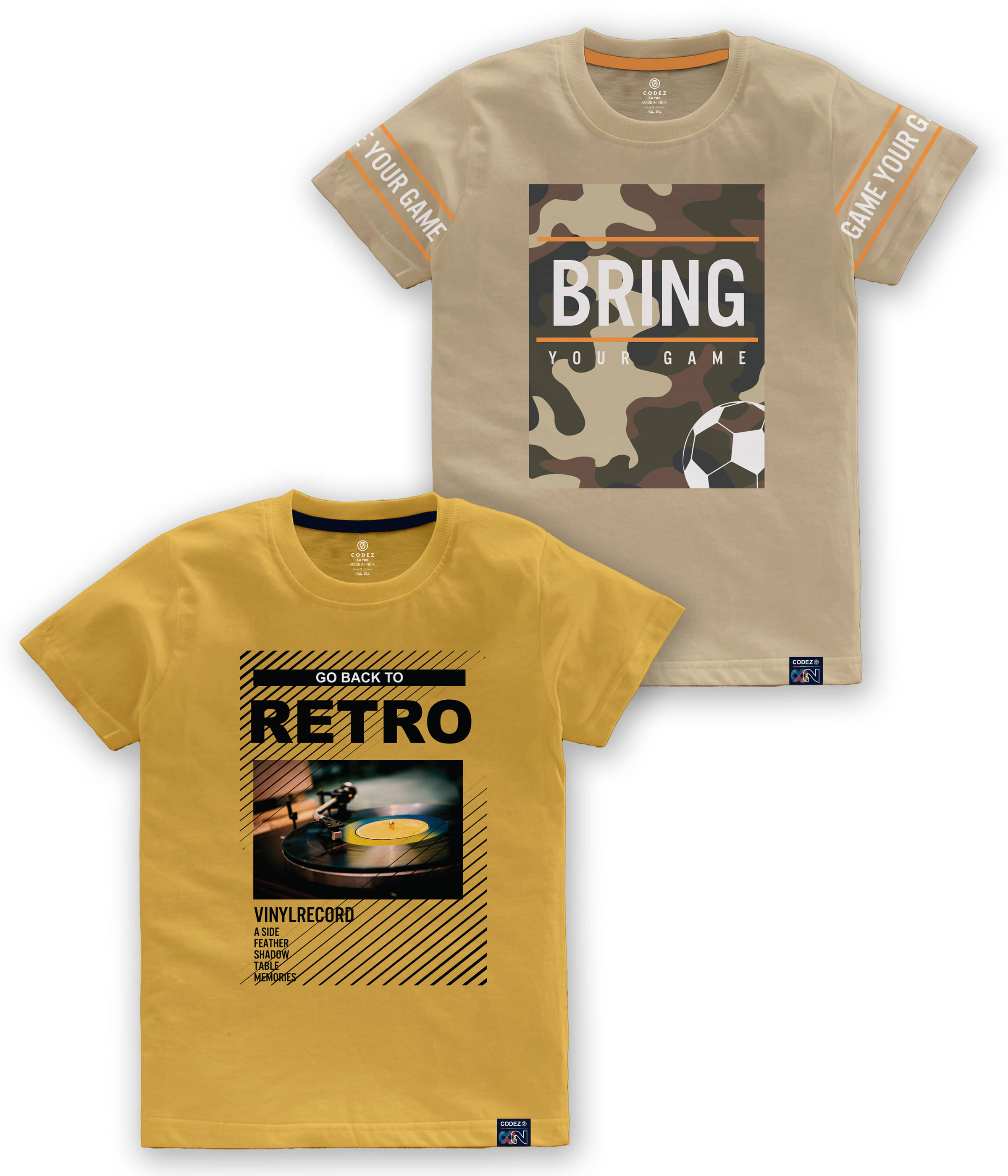     			CODEZ Pack of 4 Boys Cotton Blend T-Shirt ( Multi Color )