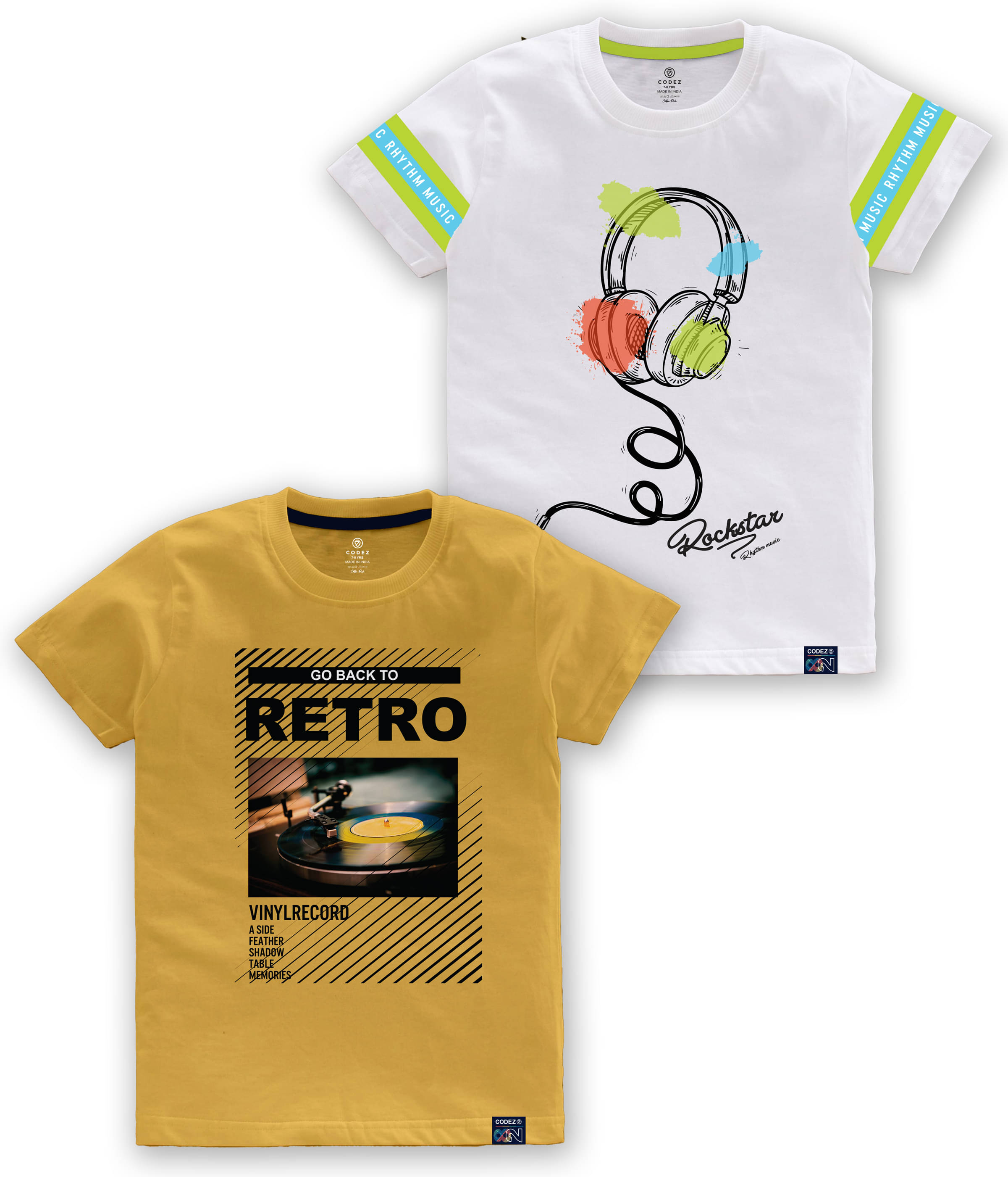     			CODEZ Pack of 1 Boys Cotton Blend T-Shirt ( Multi Color )