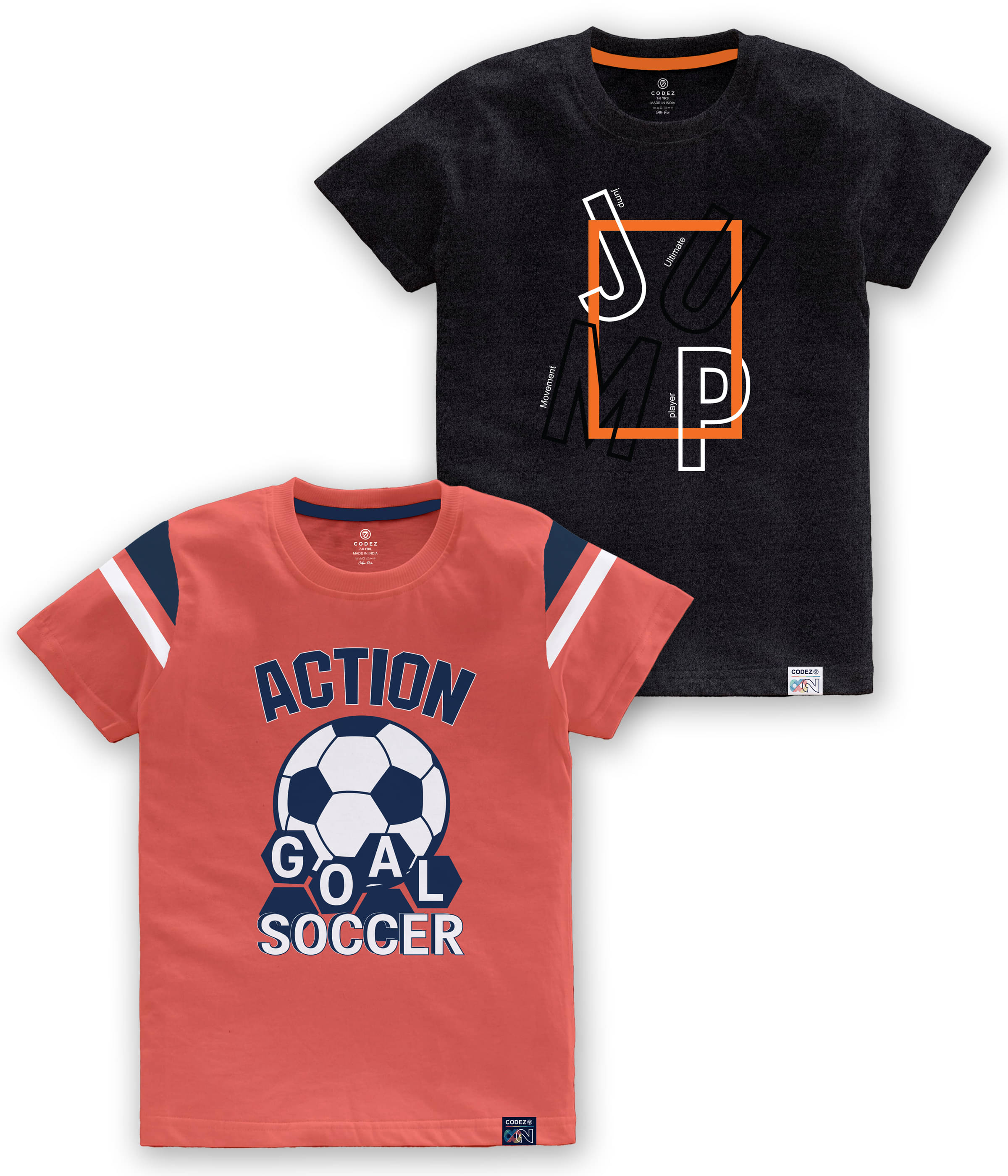     			CODEZ Pack of 1 Boys Cotton Blend Polo T-Shirt ( Multi Color )