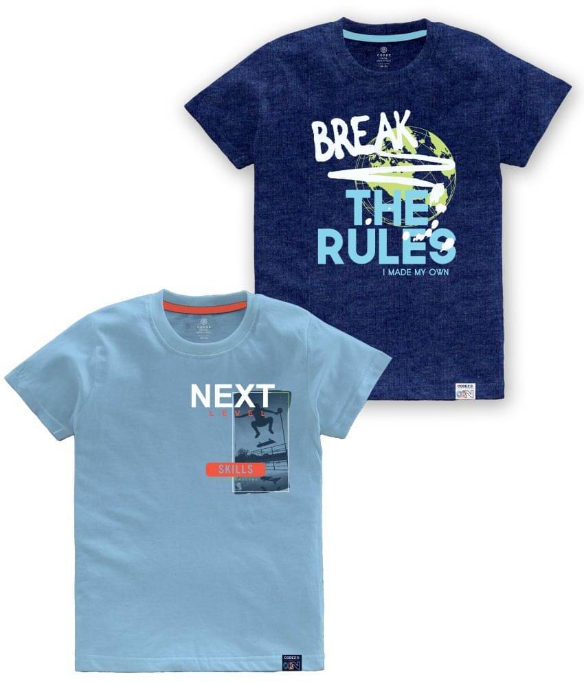    			CODEZ Pack of 1 Boys Cotton Blend Polo T-Shirt ( Multi Color )