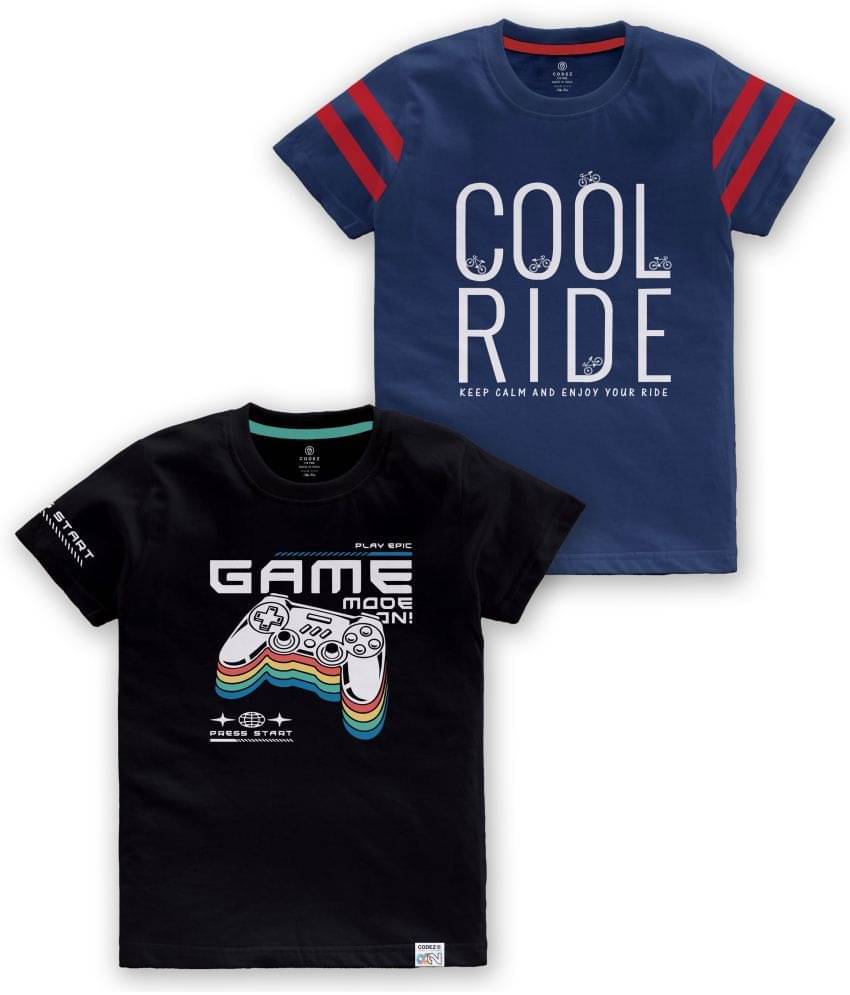     			CODEZ Pack of 1 Boys Cotton Blend Polo T-Shirt ( Multi Color )