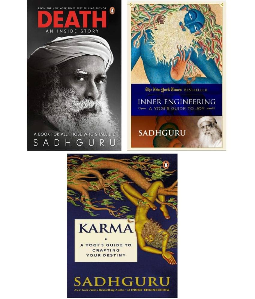 Death + Inner Engineering + Karma: Sadhguru 3 Books Set (English, Paperback) Death + Inner Engineering + Karma: Sadhguru 3 Books Set (English, Paperback)
