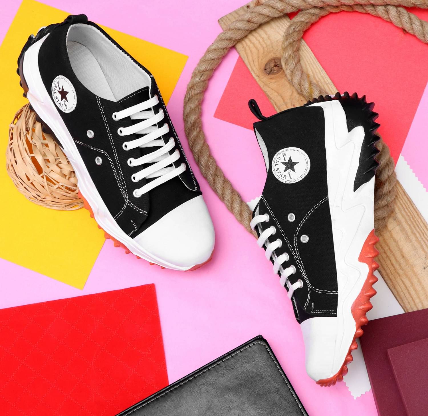     			Figor Stylish/Party Wear - Black Men's Sneakers
