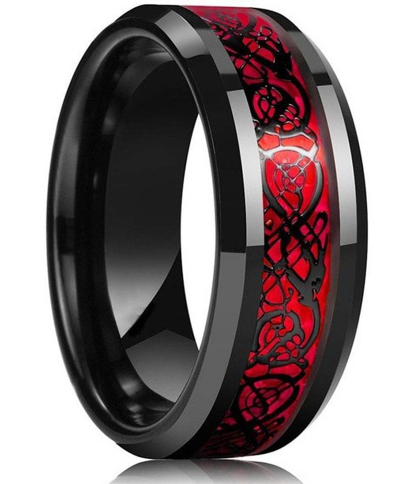     			HEER COLLECTION - Red Rings ( Pack of 1 )