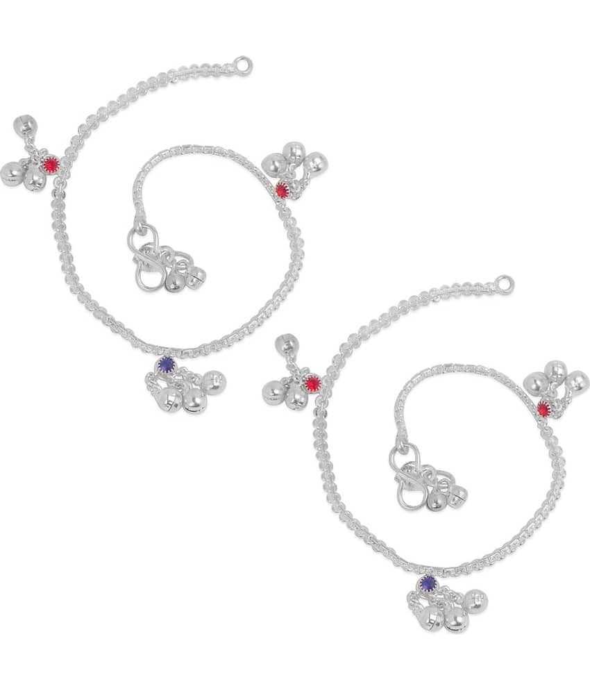 HEER COLLECTION - Silver Anklets ( Pack of 1 ) - Anklets | Buy online on ZillyBuy