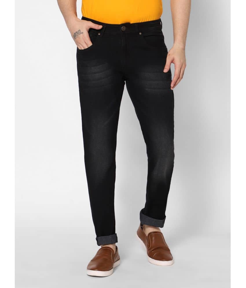 HJ HASASI - Black Denim Slim Fit Men's Jeans ( Pack of 1 ) - Jeans | Buy online on ZillyBuy