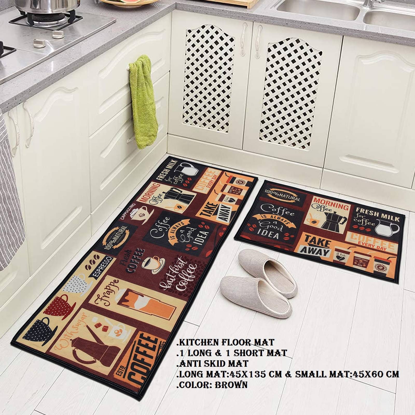     			Aazeem Multi Runner Set of 2 Polyester Abstract Other Sizes Ft