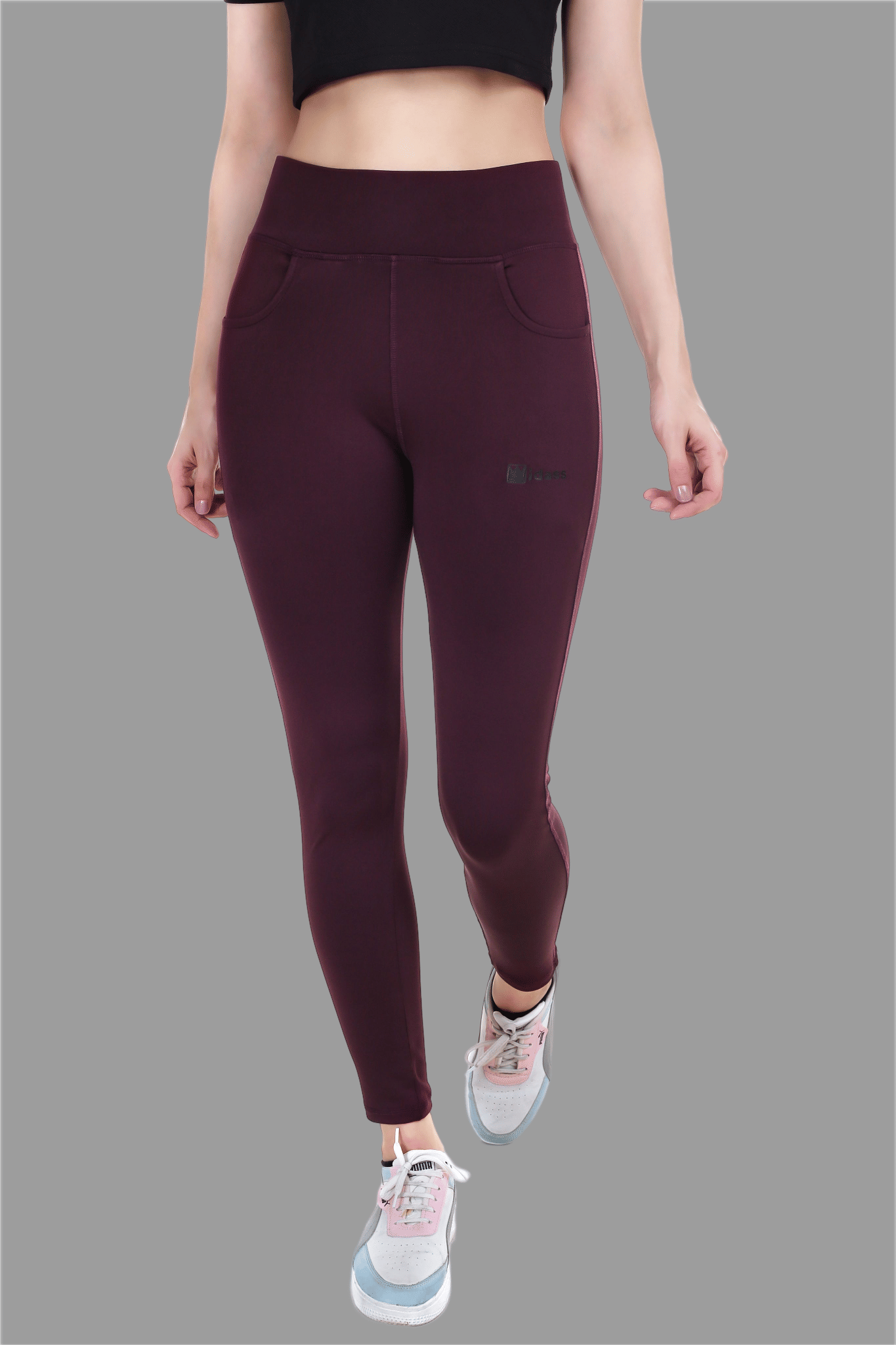     			IDASS - Lycra Slim Fit Wine Women's Jeggings ( Pack of 1 )