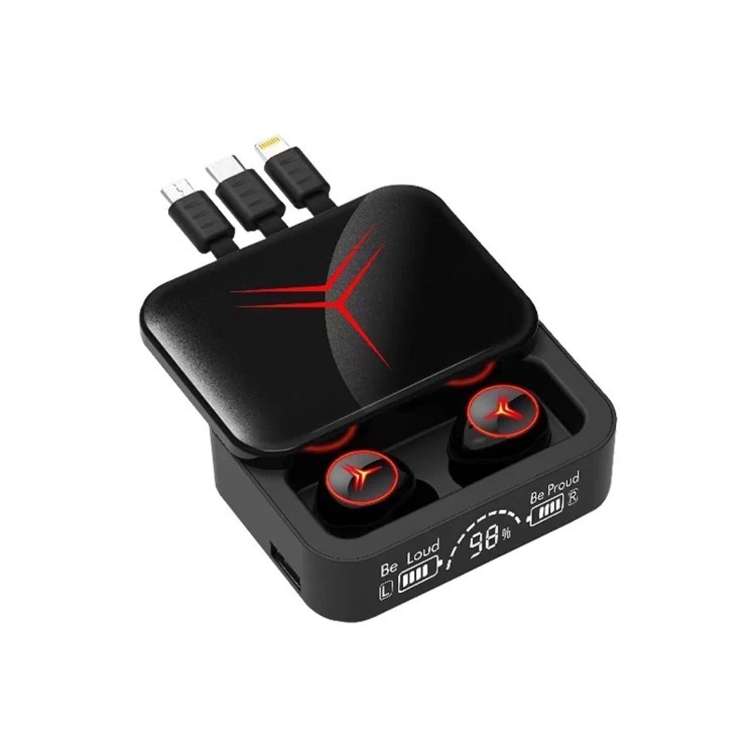     			Life Like TWS With Slider Box Bluetooth Bluetooth Earphone In Ear Auto pairing Black
