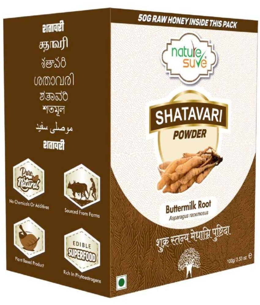 Nature Sure Shatavari Powder 100G With Raw Honey 50G Powder 1 Gm Pack of 1