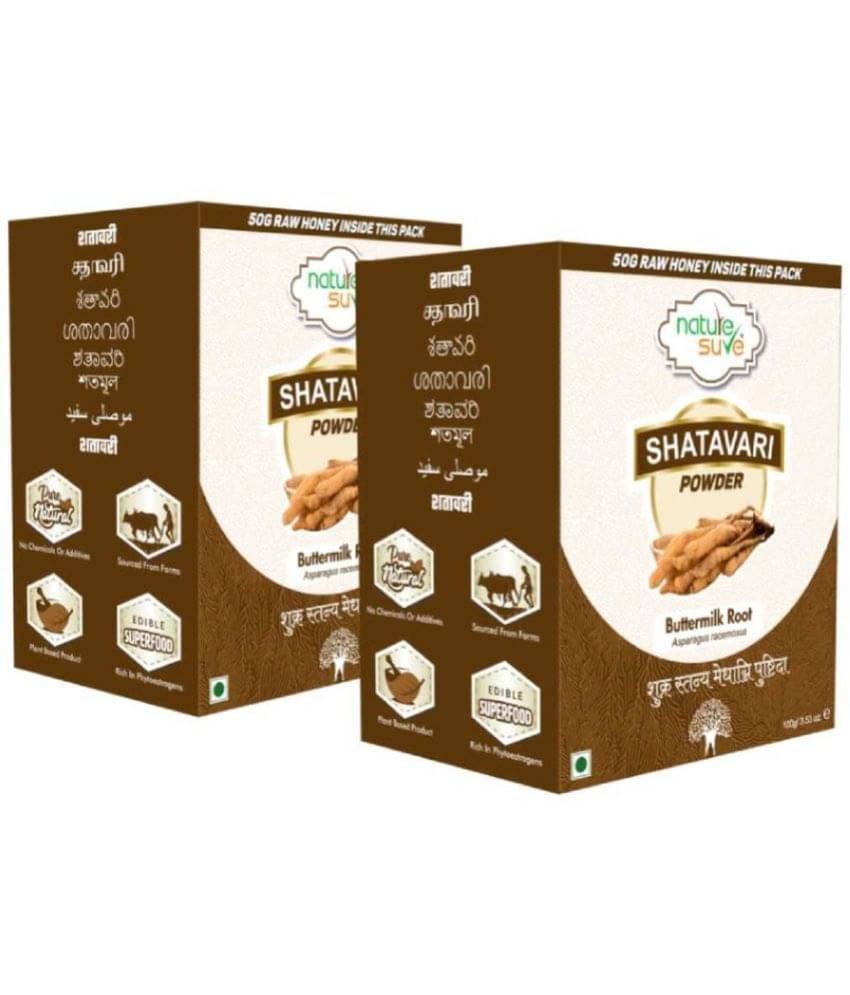 Nature Sure Shatavari Powder 100G With Raw Honey 50G Powder 2 Gm Pack of 2 Nature Sure Shatavari Powder 100G With Raw Honey 50G Powder 2 Gm Pack of 2