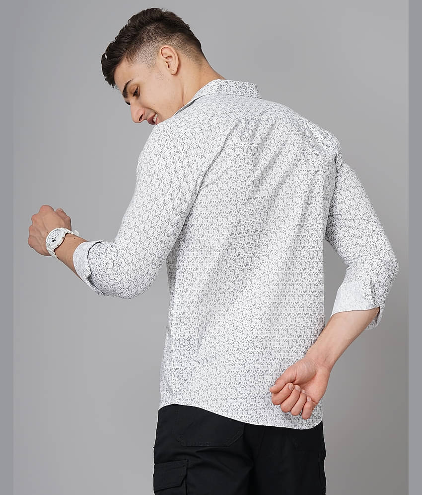 Paul Street - White 100% Cotton Slim Fit Men's Casual Shirt ( Pack of 1 )