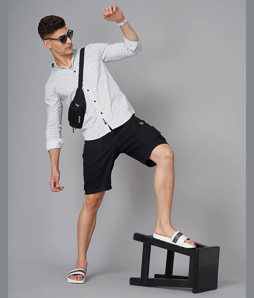 Paul Street - White 100% Cotton Slim Fit Men's Casual Shirt ( Pack of 1 )