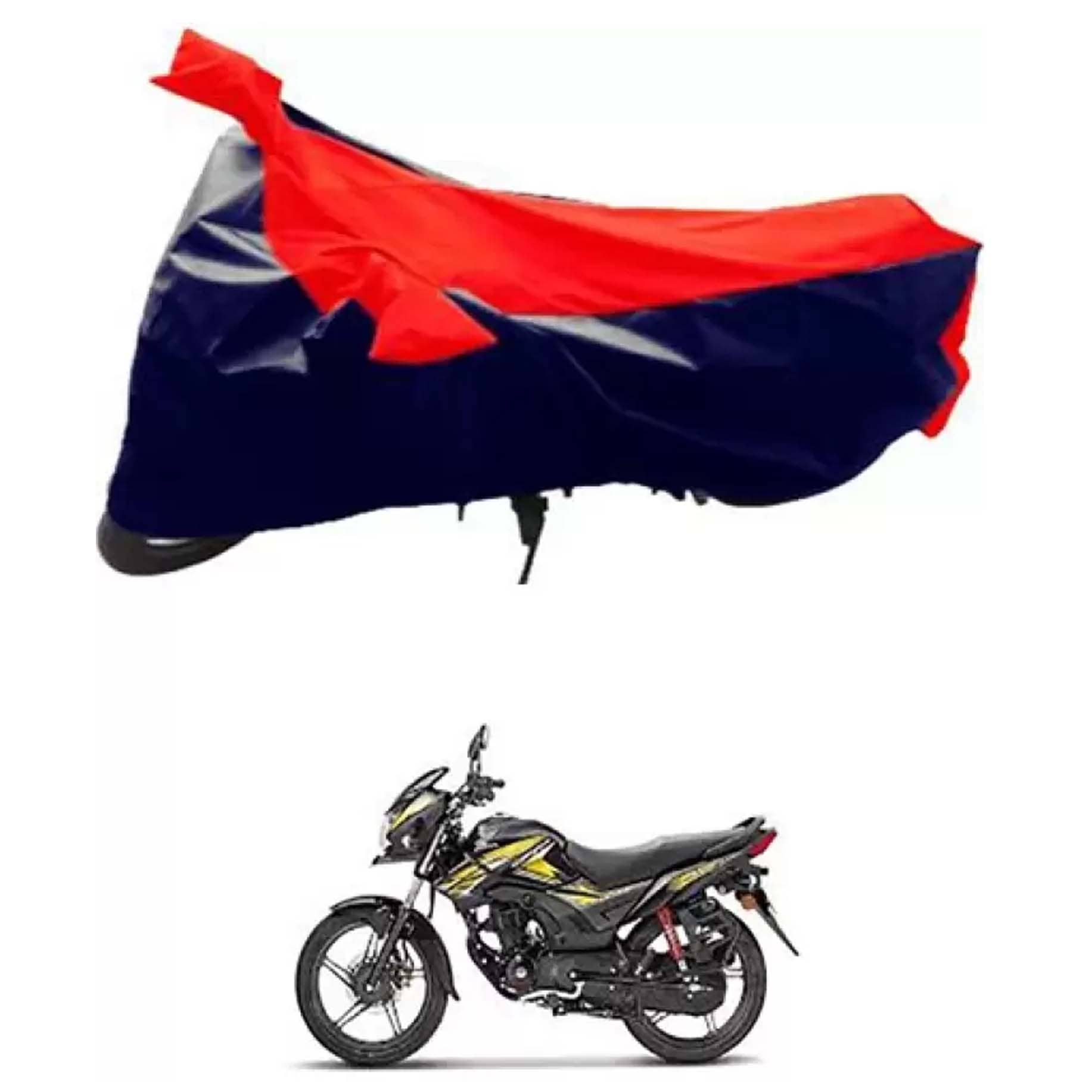 AutoRetail - Dust Proof Two Wheeler Polyster Cover With (Mirror Pocket) for TVS Wego ( Pack of 1 ) , Multicolour
