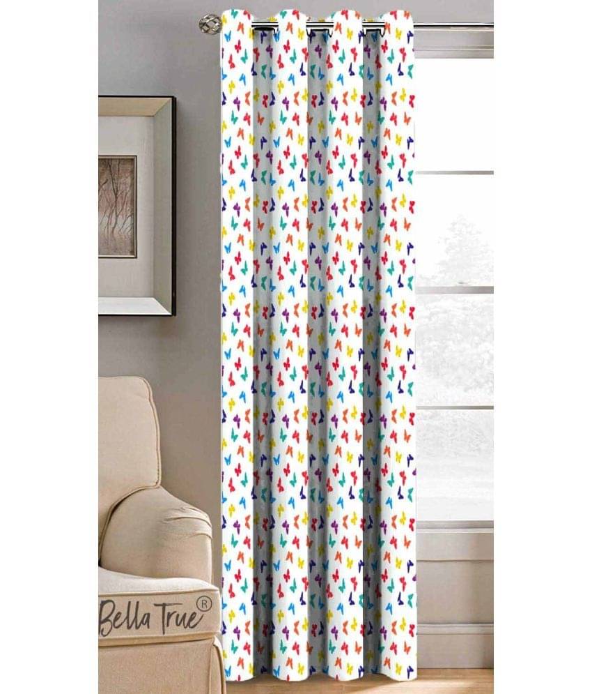 BELLA TRUE Abstract Printed Semi-Transparent Eyelet Curtain 5 ft ( Pack of 1 ) - Multicolor BELLA TRUE Abstract Printed Semi-Transparent Eyelet Curtain 5 ft ( Pack of 1 ) - Multicolor