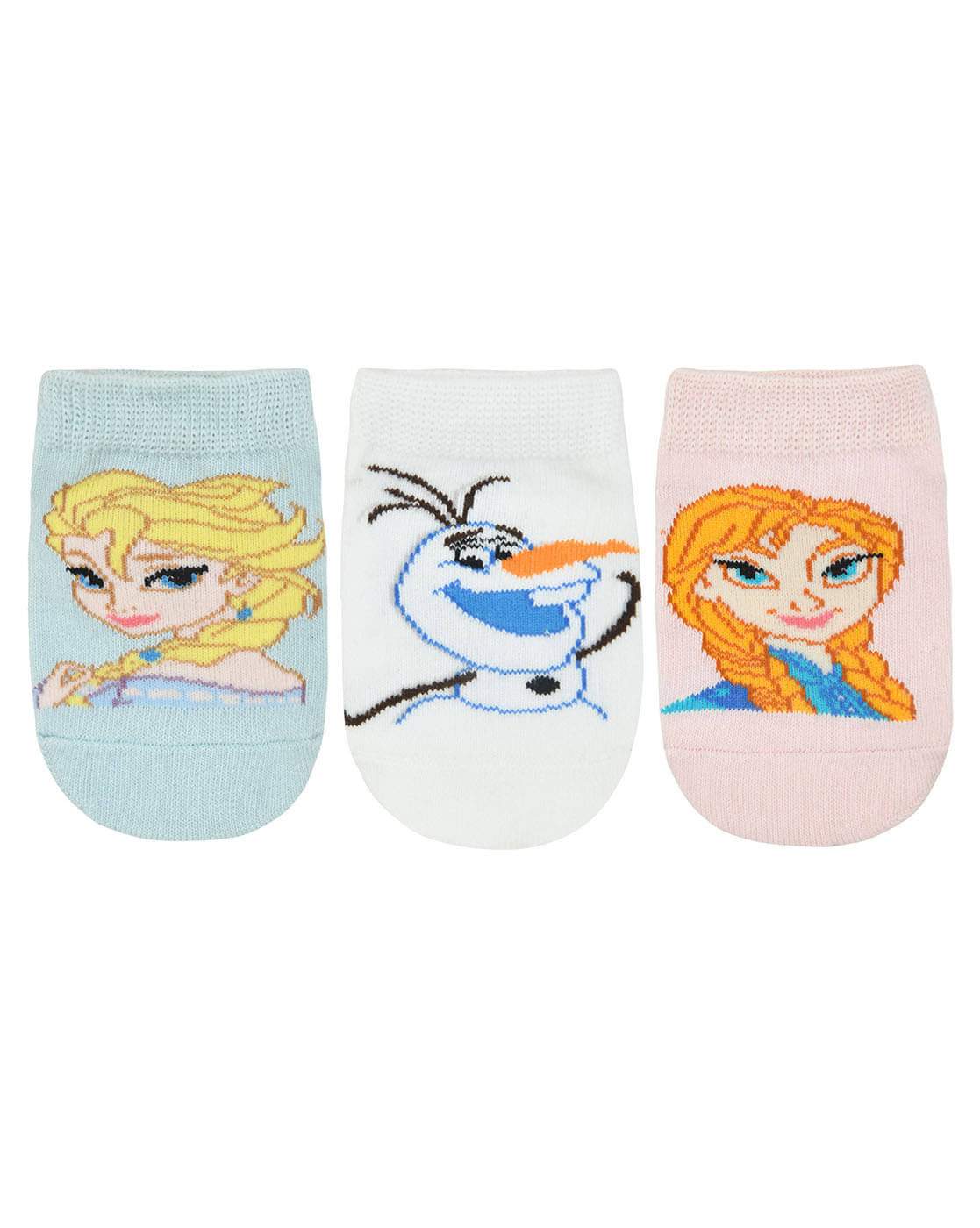     			Balenzia - Multi Cotton Blend Girl's Ankle Length Socks ( Pack of 3 )