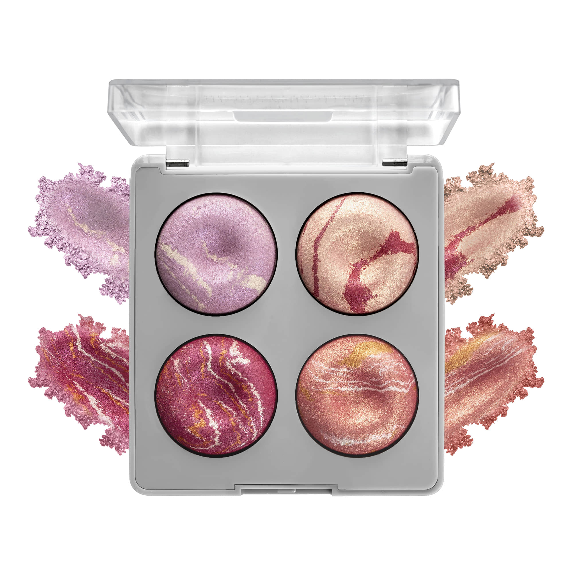 Beauty Berry Moon Lit HighDefinition Highlighter Palette Easy to Blend Luminous Finish Multi - 05