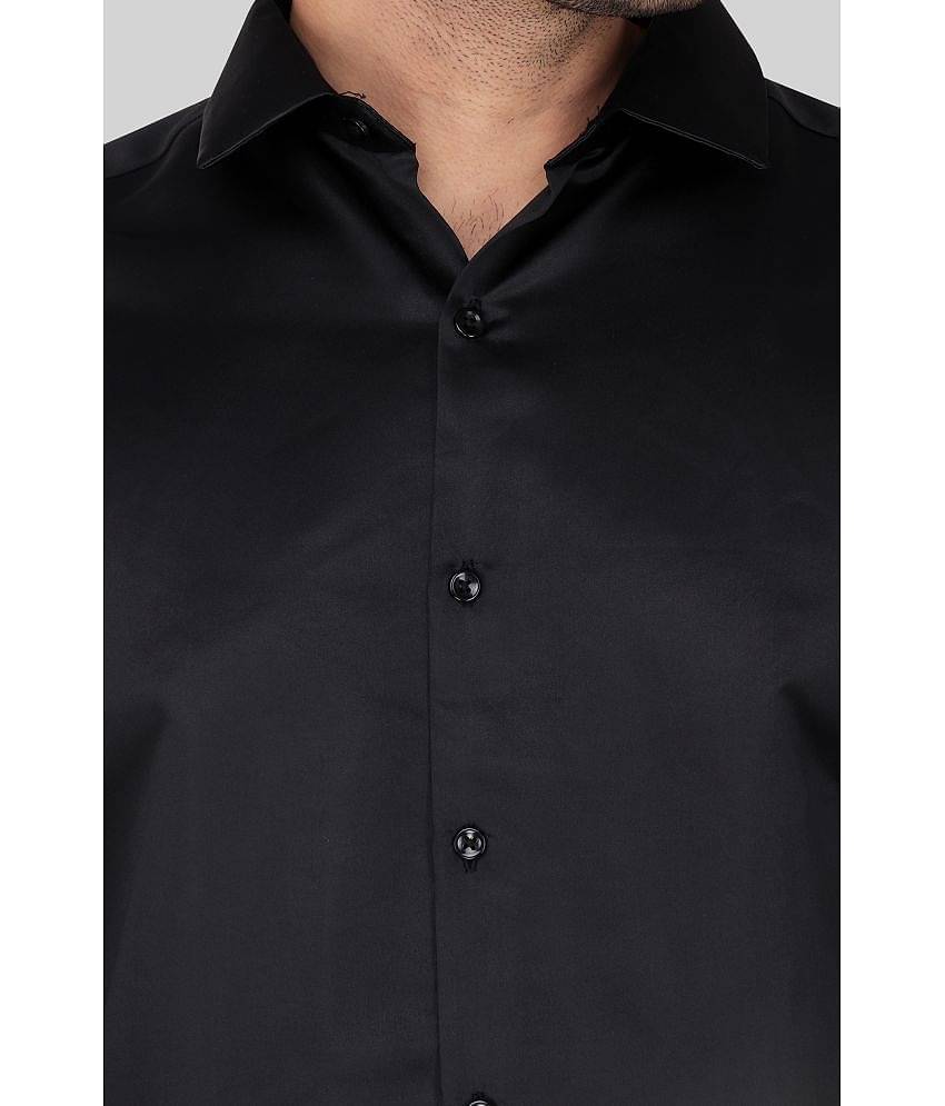 Comey Satin Slim Fit Solids Full Sleeves Men's Casual Shirt - Green ( Pack of 1 )