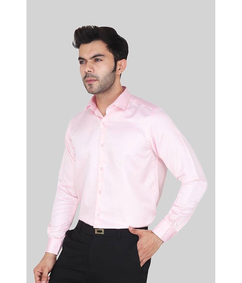 Comey Satin Slim Fit Solids Full Sleeves Men's Casual Shirt - Green ( Pack of 1 )