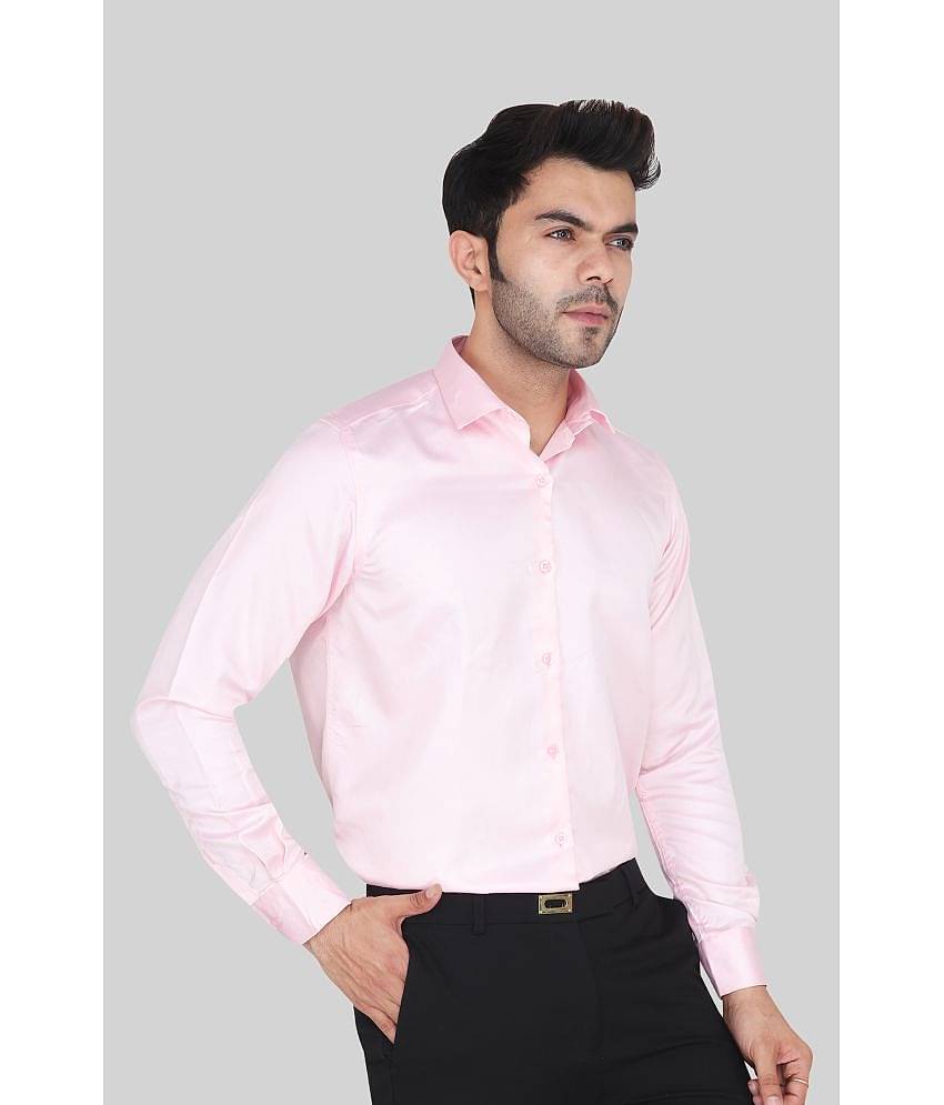 Comey Satin Slim Fit Solids Full Sleeves Men's Casual Shirt - Green ( Pack of 1 )