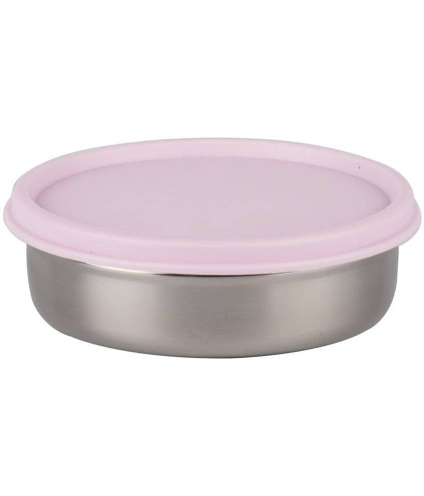     			Generic Stainless Steel Multi-Purpose Round Food Container 200ml, Pink, (2U)
