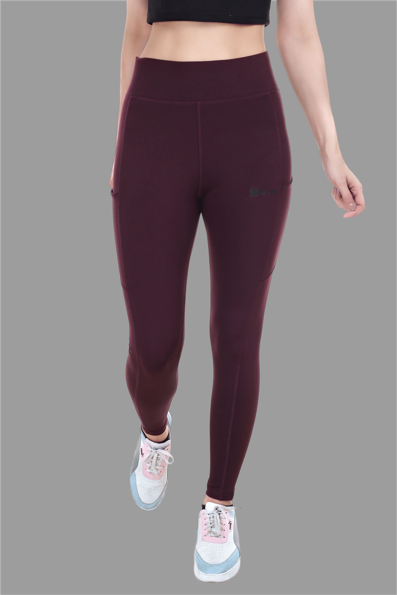 IDASS - Lycra Slim Fit Wine Women's Tights ( Pack of 1 )