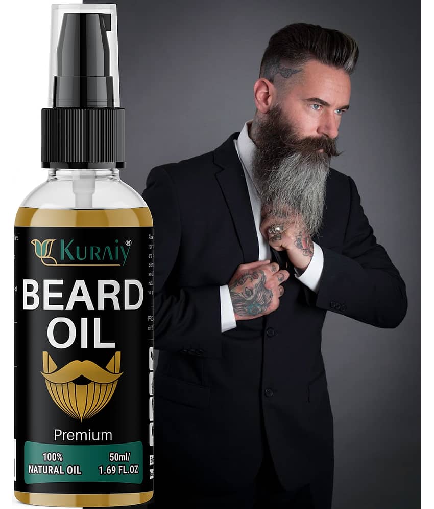 Kuraiy Best Natural Growth Beard Oil Grow Beard Thicker & More Full Thicken Hair Beard Oil - Beard Care and Tools | Buy online on ZillyBuy