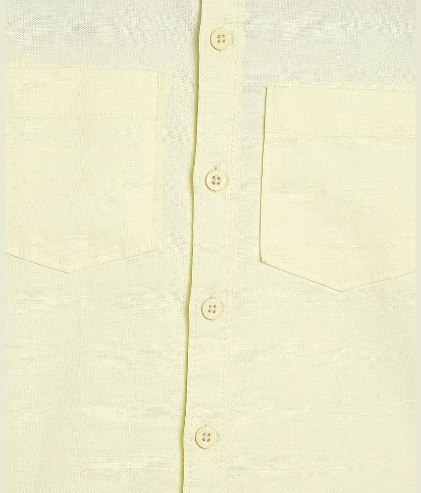 MINI KLUB Pack of 1 Boys 100% Cotton Shirt ( White )