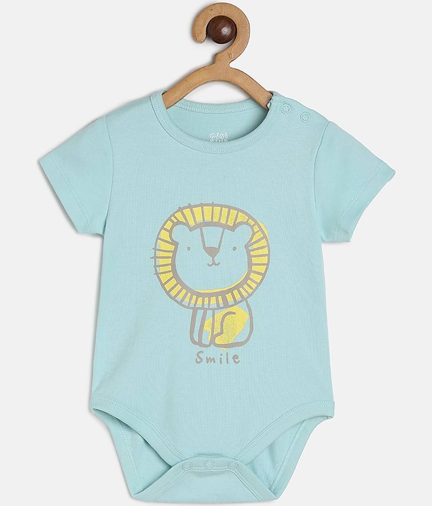 MINI KLUB Pack of 3 Baby Boys Cotton Bodysuit ( Multicolor )