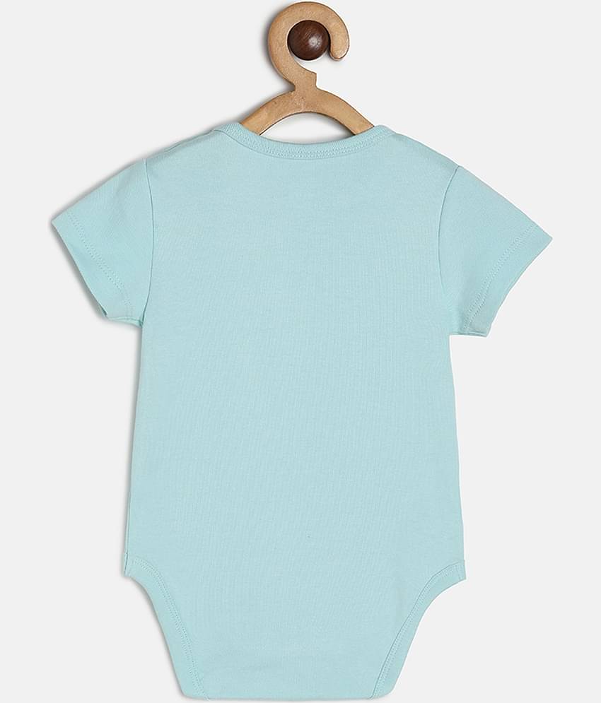 MINI KLUB Pack of 3 Baby Boys Cotton Bodysuit ( Multicolor )