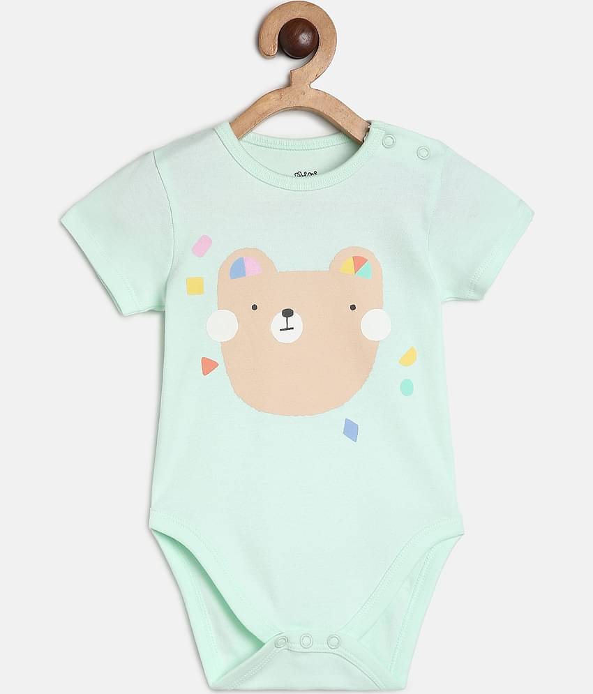 MINI KLUB Pack of 3 Baby Boys Cotton Bodysuit ( Multicolor )