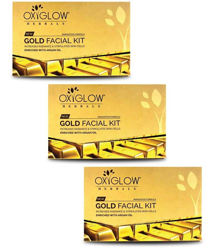     			Oxyglow Herbals - Natural Glow Facial Kit For All Skin Type ( Pack of 3 )