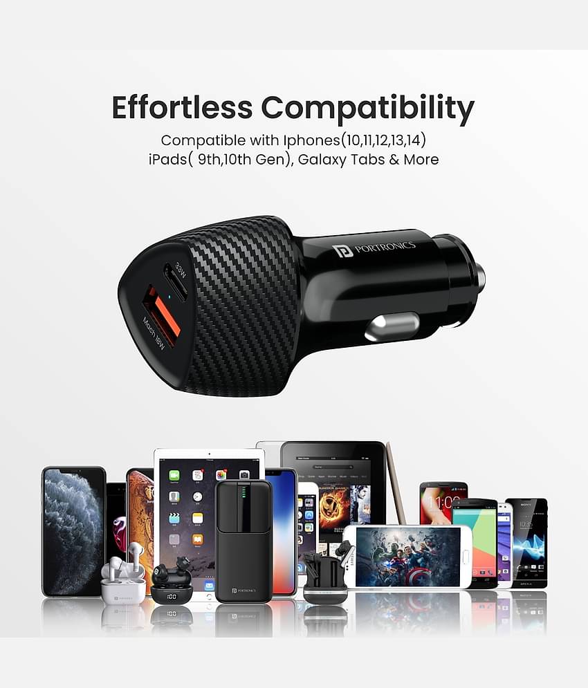 Portronics 33 Watt Fast Charging Phone Portronics Freedom 33 3-in