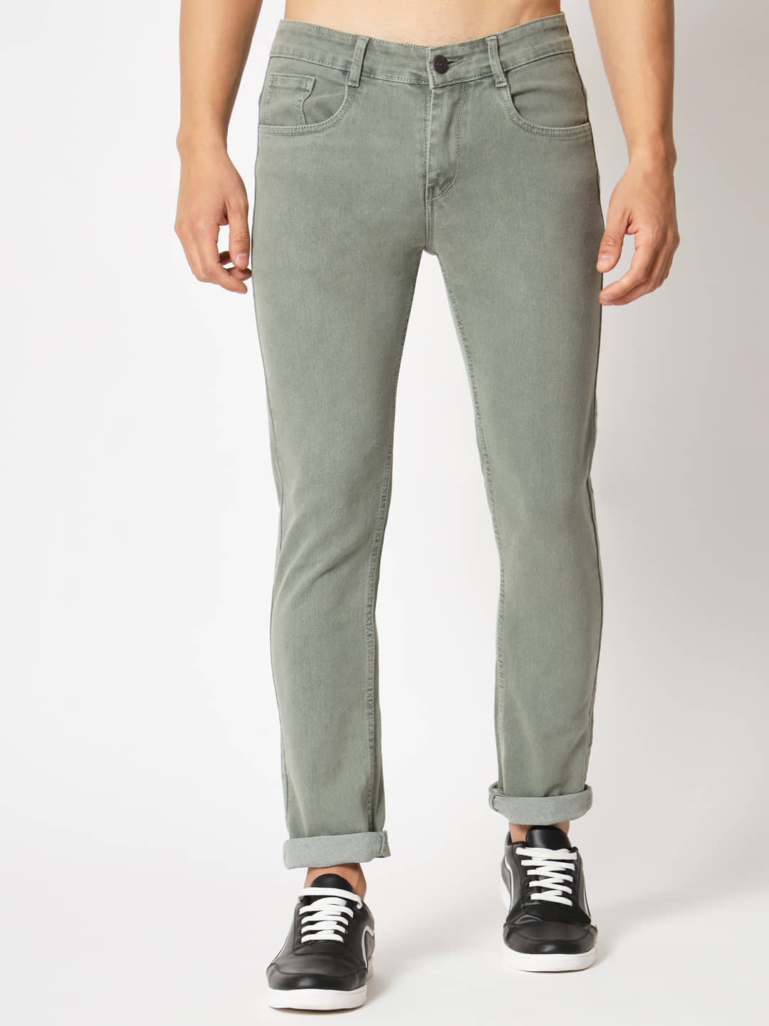 RAGZO - Light Green Denim Slim Fit Men's Jeans ( Pack of 1 ) - Jeans | Buy online on ZillyBuy
