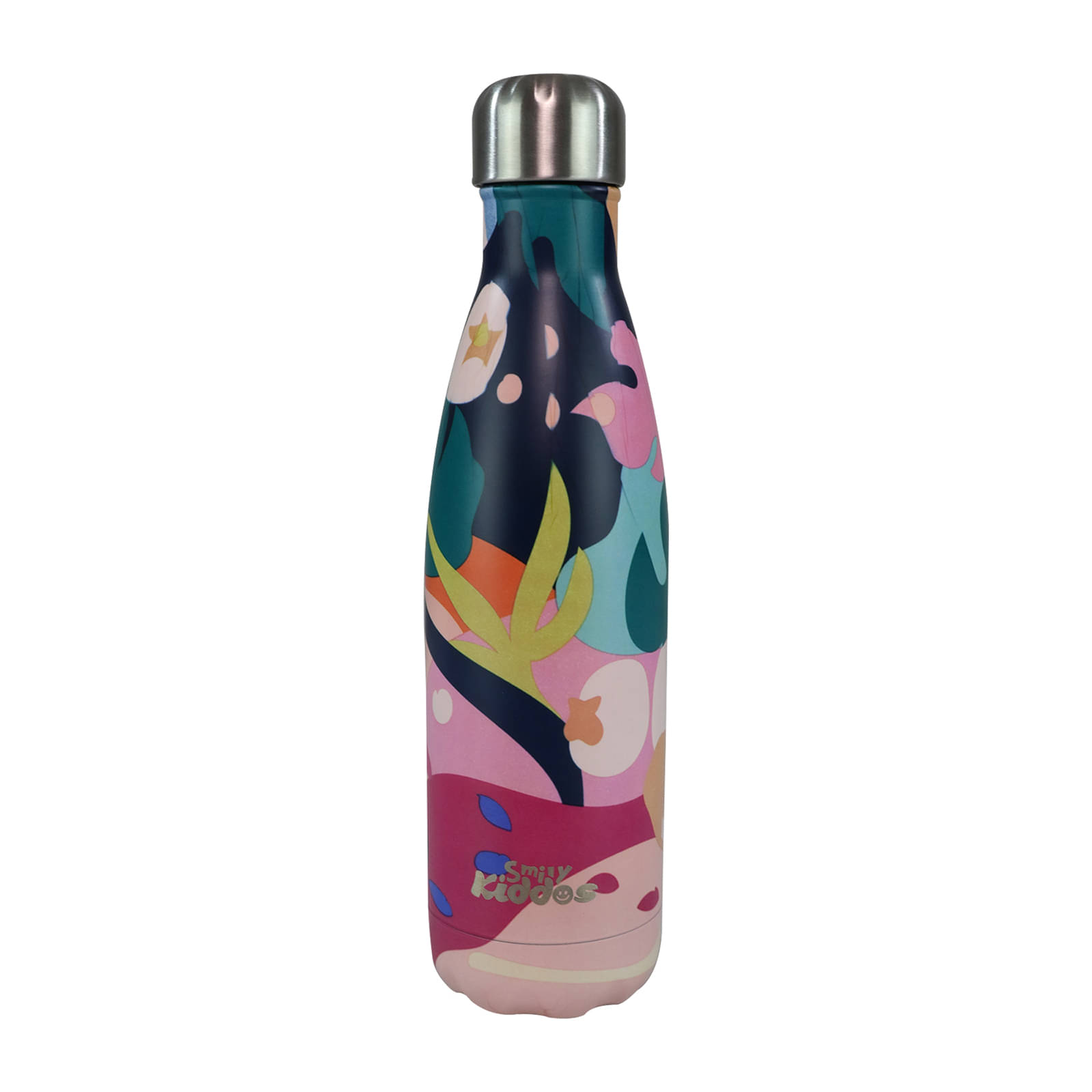     			Smily  kiddos - Steel water bottle - Multicolor Multicolour Water Bottle 500 mL ( Set of 1 )