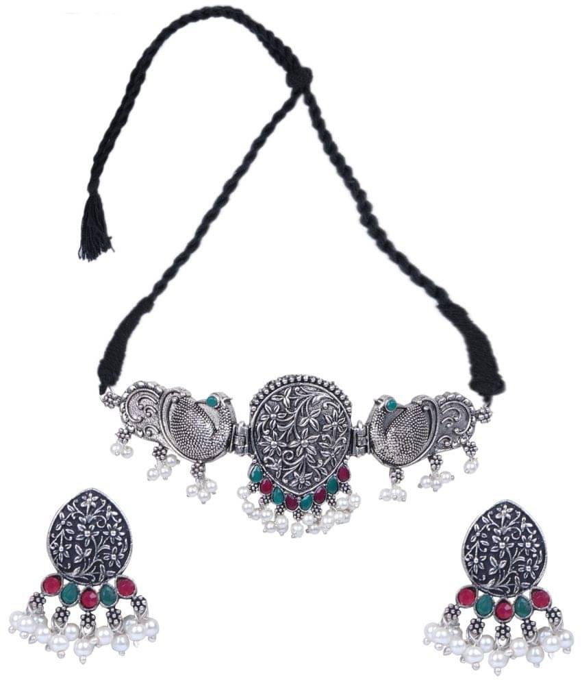     			Sunhari Jewels - Multi Color Alloy Necklace Set ( Pack of 1 )