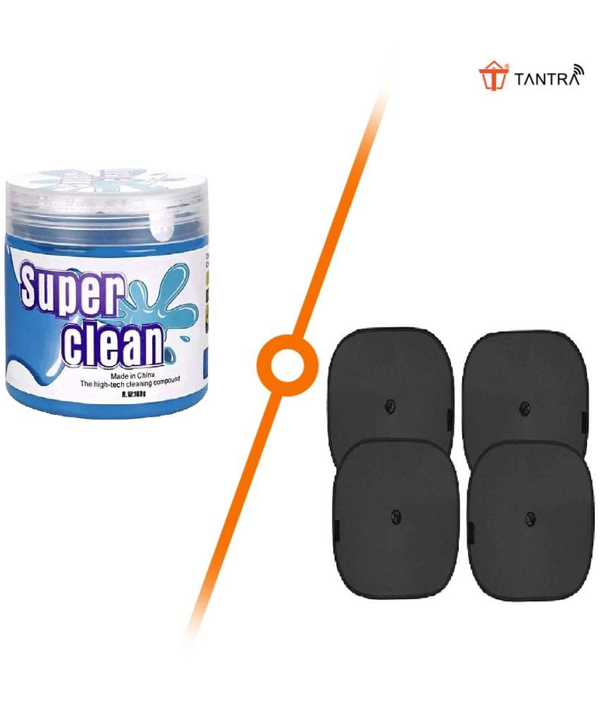 TANTRA Car Accessories Combo Kit with Car Sunshade- 4pcs and Car Cleaning Gel TANTRA Car Accessories Combo Kit with Car Sunshade- 4pcs and Car Cleaning Gel