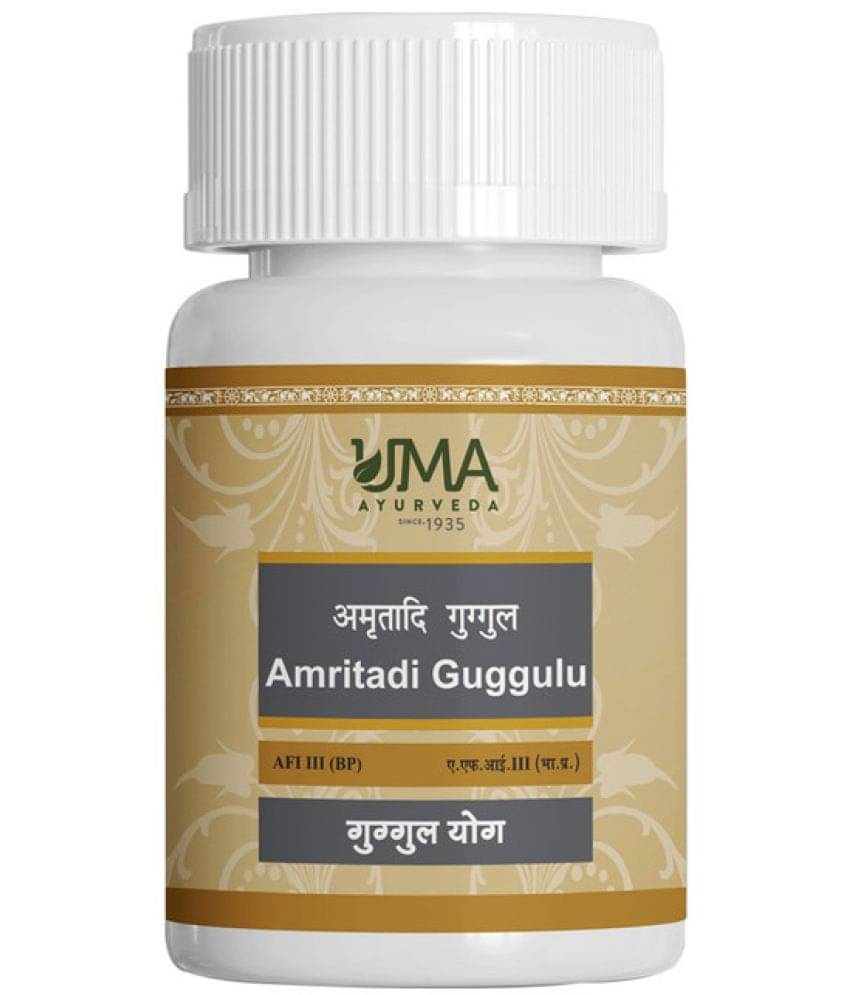 UMA AYURVEDA Amritadi Guggulu Tablet for Gout, Hyperacidity, Disorder of Skin 40 No.s (Pack of 2) UMA AYURVEDA Amritadi Guggulu Tablet for Gout, Hyperacidity, Disorder of Skin 40 No.s (Pack of 2)