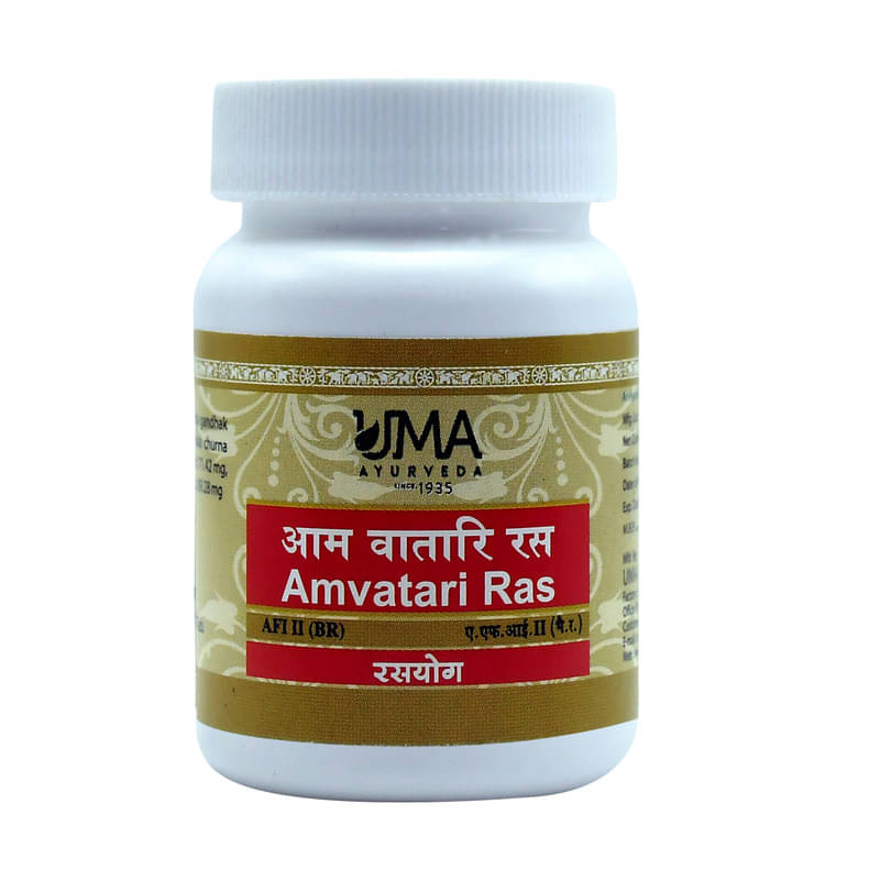 UMA AYURVEDA Amvatari Ras Tablet for Bone Joint and Muscle Care 80 No.s (Pack of 1) UMA AYURVEDA Amvatari Ras Tablet for Bone Joint and Muscle Care 80 No.s (Pack of 1)