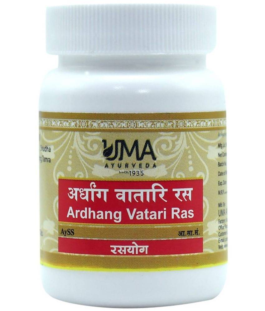 UMA AYURVEDA Ardhangvatari Ras Tablet for Neurological Diseases, Hemiplagia 80 No.s (Pack of 1) UMA AYURVEDA Ardhangvatari Ras Tablet for Neurological Diseases, Hemiplagia 80 No.s (Pack of 1)
