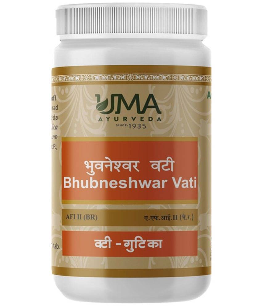 UMA AYURVEDA Bhubneshwar Vati Tablet for Digestive Health & Diarrhea 1000 No.s (Pack of 1) UMA AYURVEDA Bhubneshwar Vati Tablet for Digestive Health & Diarrhea 1000 No.s (Pack of 1)