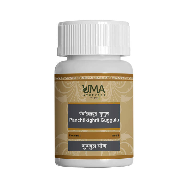     			UMA AYURVEDA Panchatikta Ghrit Guggul Tablet 40 No.S (Pack of 2)