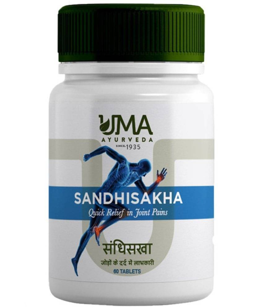 UMA AYURVEDA Sandhisakha Tablet for Musclosketeal Wellness Bone & Joint Pain, Muscle Stiffness 60 No.S (Pack of 1) UMA AYURVEDA Sandhisakha Tablet for Musclosketeal Wellness Bone & Joint Pain, Muscle Stiffness 60 No.S (Pack of 1)