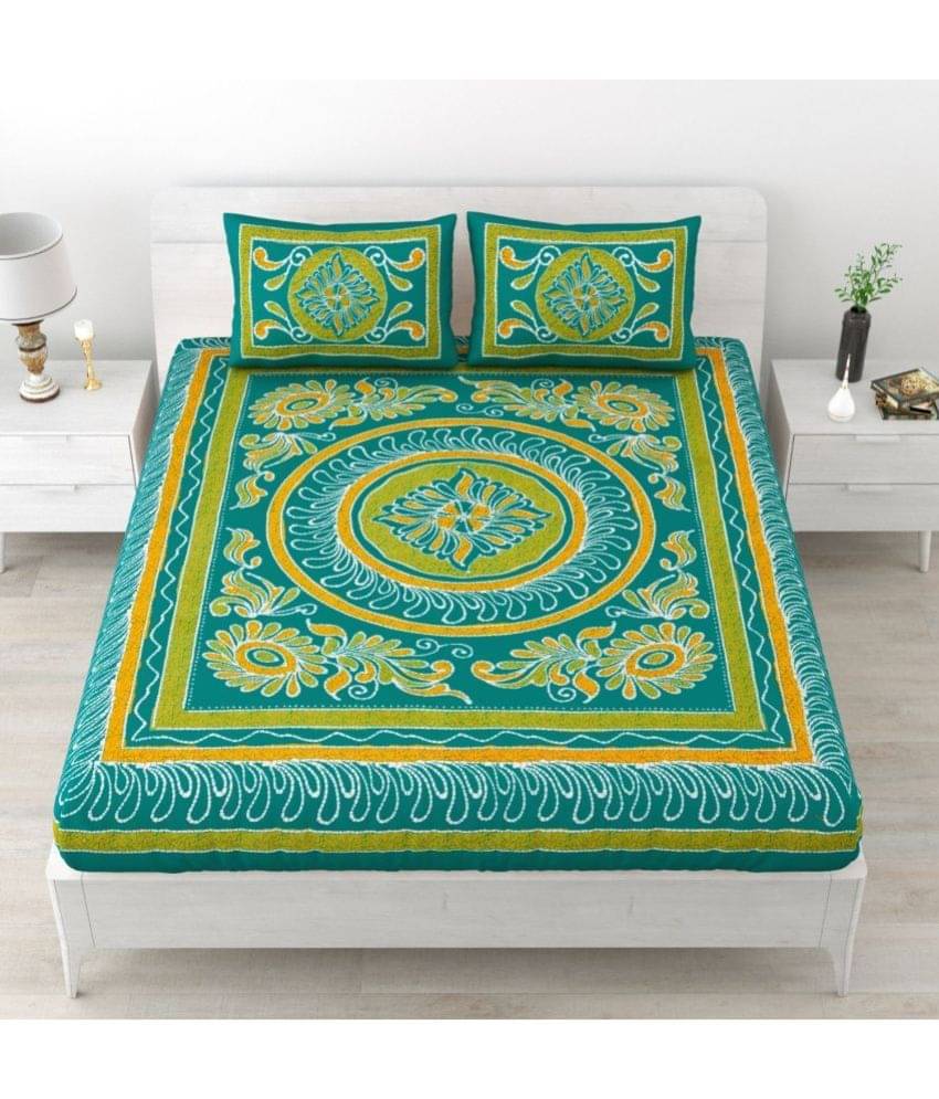 Uniqchoice Cotton Double Bedsheet ( Multicolor ) Uniqchoice Cotton Double Bedsheet ( Multicolor )