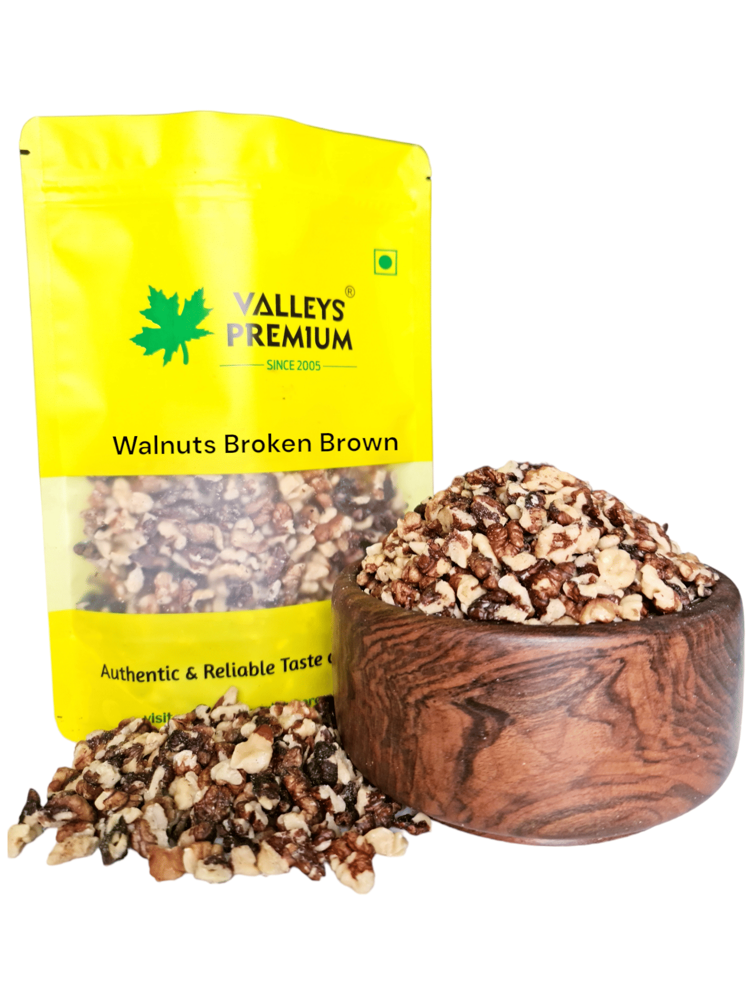 Valleys Premium Kashmiri Broken Walnut Kernels Walnuts (Akhrot) 800 g Valleys Premium Kashmiri Broken Walnut Kernels Walnuts (Akhrot) 800 g