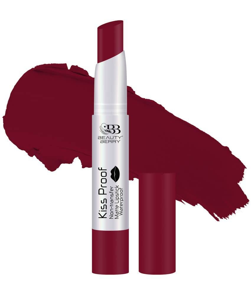 Beauty Berry Kiss Proof Matte Highly Pigmented Lipstick 2.1g, Bridal Maroon (Shade - 10)