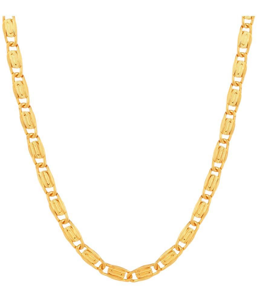 FASHION FRILL - Gold Plated Brass Chain ( Pack of 1 )