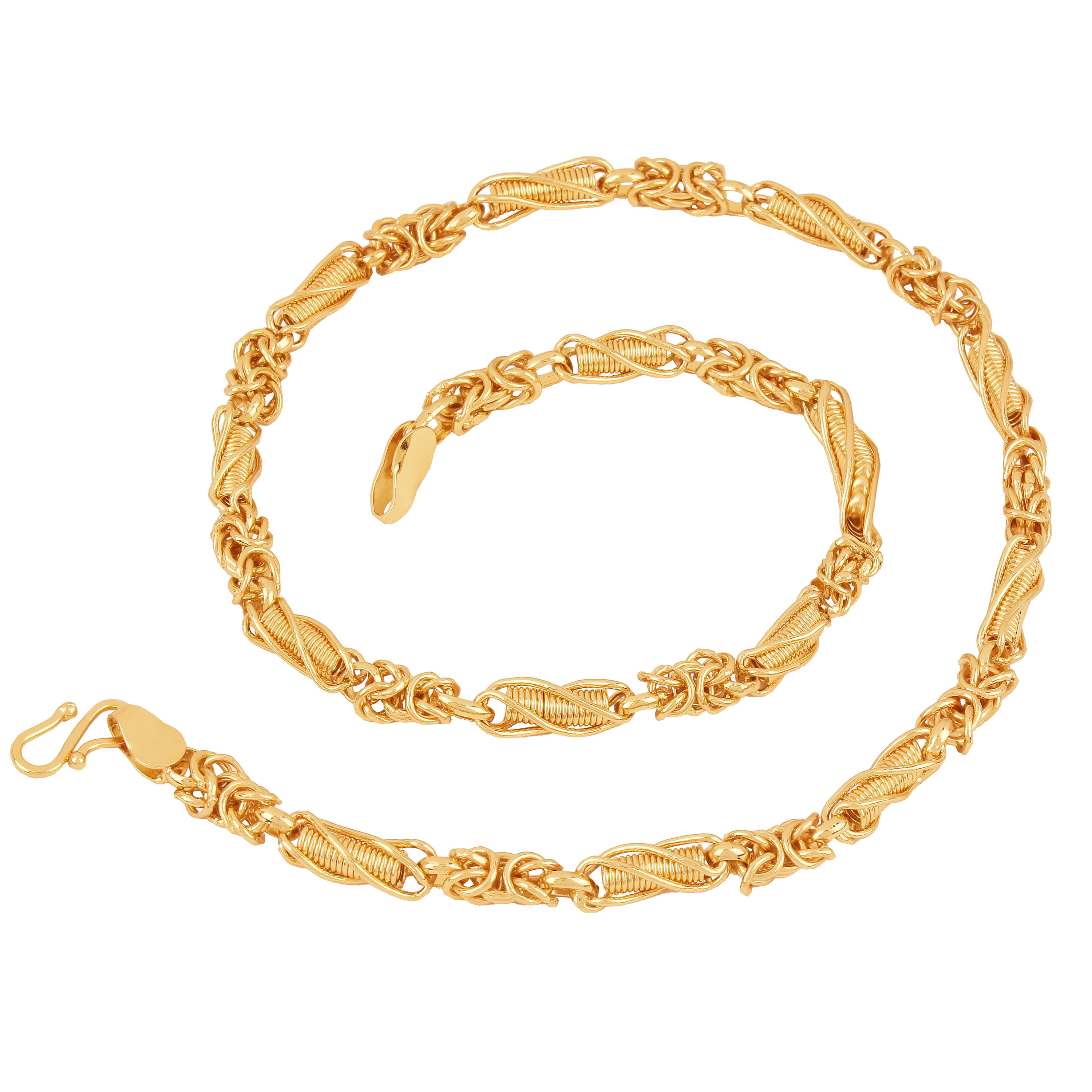 FASHION FRILL - Gold Plated Brass Chain ( Pack of 1 )