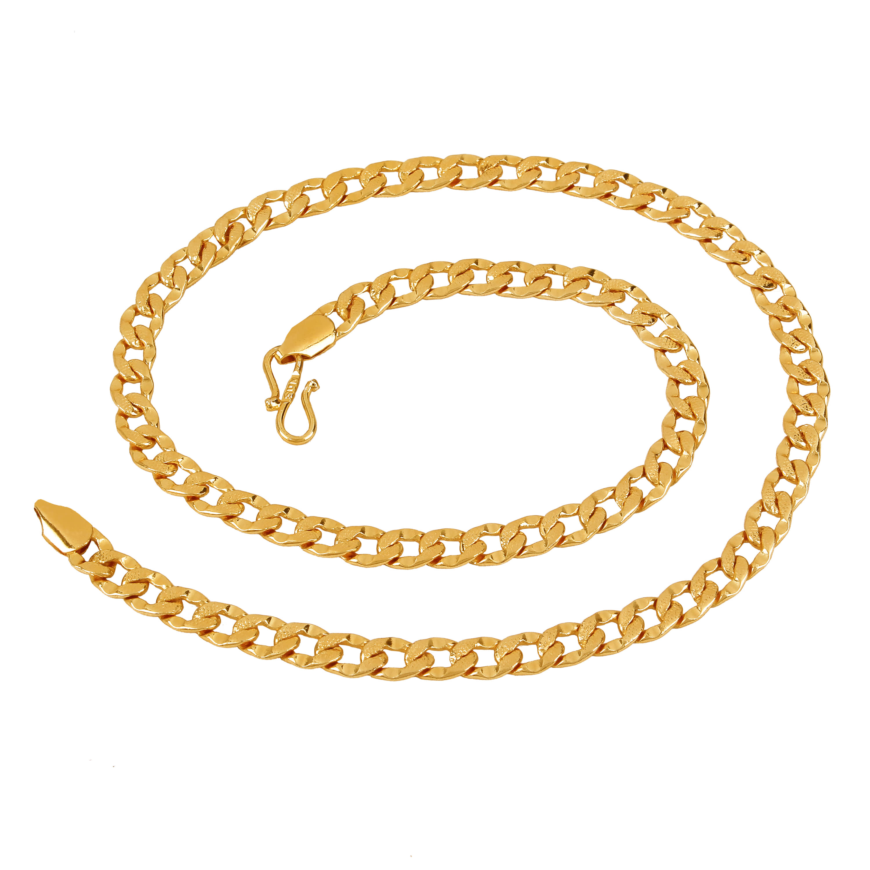 FASHION FRILL - Gold Plated Brass Chain ( Pack of 1 )